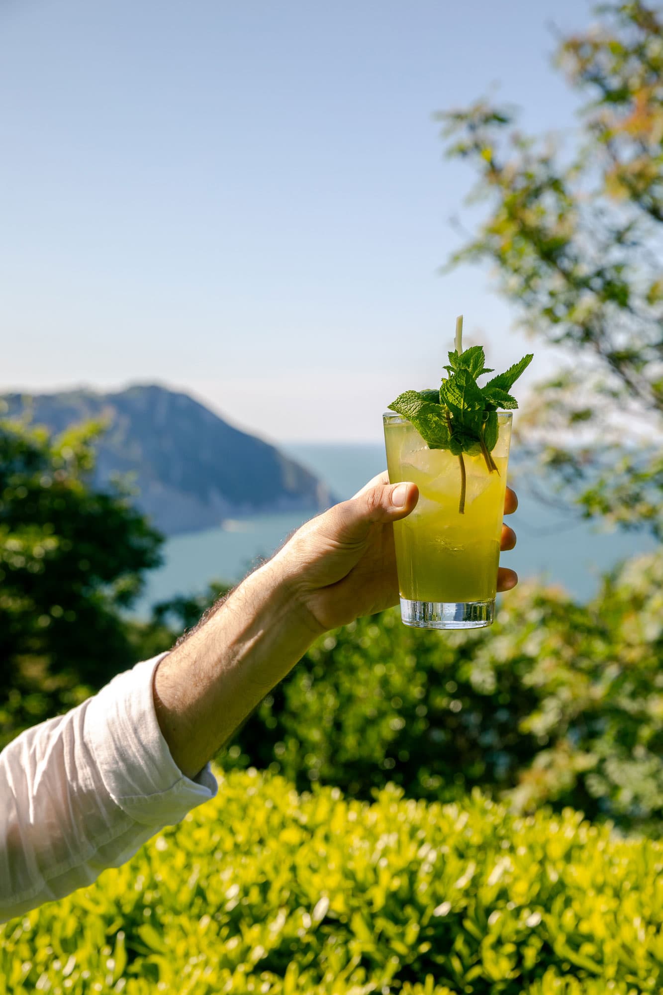Aperitifs bei Sonnenuntergang